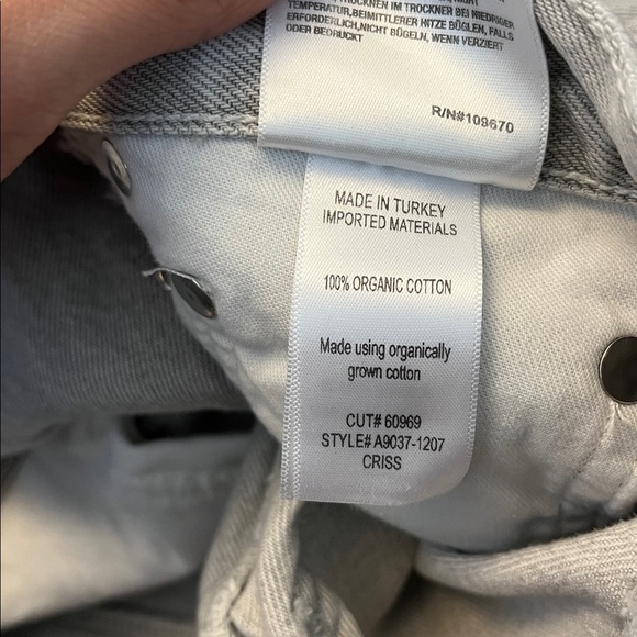 AGOLDE Criss Cross high-waist straight-leg jeans in light grey - 25 - Picture 15 of 15